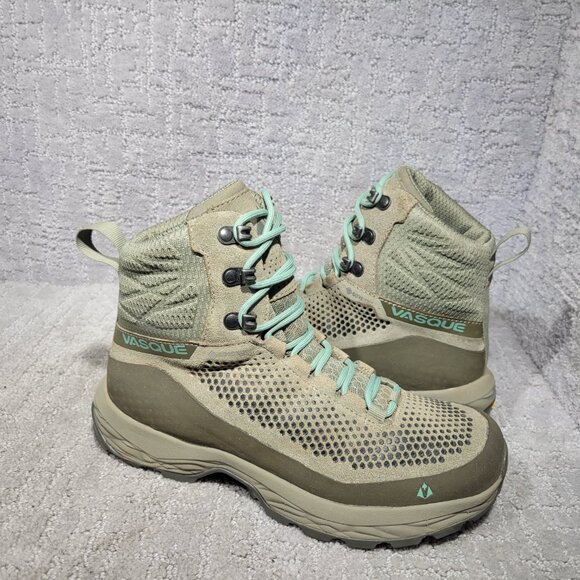 Vasque 7559 Torre AT GTX Women’s Size 7M Goretex Sage Green Leather Hiking Boots - Picture 6 of 10